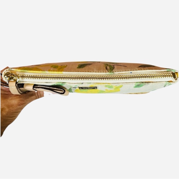 Kate Spade Capri Espadrille Painterly Lemon Maise Clutch EUC - Picture 7 of 11